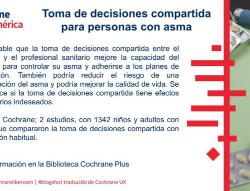 Evidencias: Toma de decisiones compartida para personas con asma